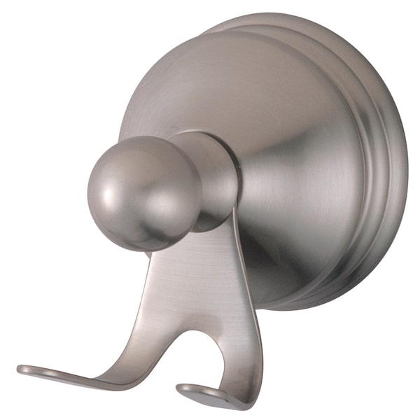 Vintage Robe Hook, Brushed Nickel